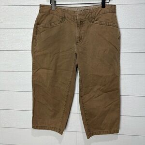 Eddie Bauer Tan Utility Capris Size 10